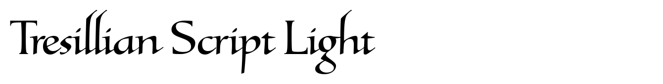 Tresillian Script Light